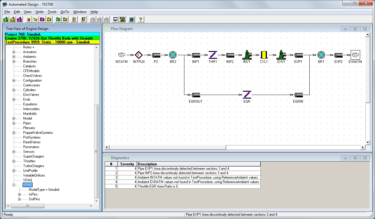 Engine with Simulink Model Graphic