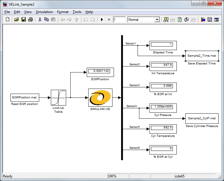 Simulink VEMS Results Graphic
